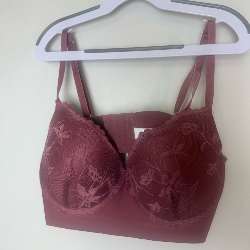 Jason Wu Underwire Pink Balcony Bra, Size 36C